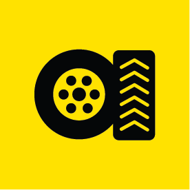Tire tread icon to represent investment option versatility